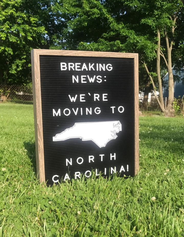 Goodbye Jersey, Hello North&nbsp;Carolina!